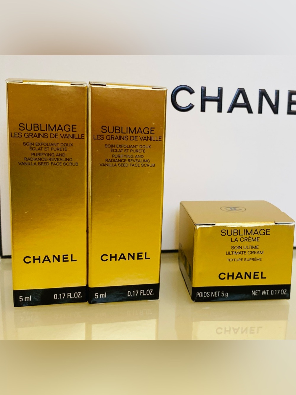 CHANEL Sublimage La Crème Ultimate Face Cream Vanilla Seed Scub